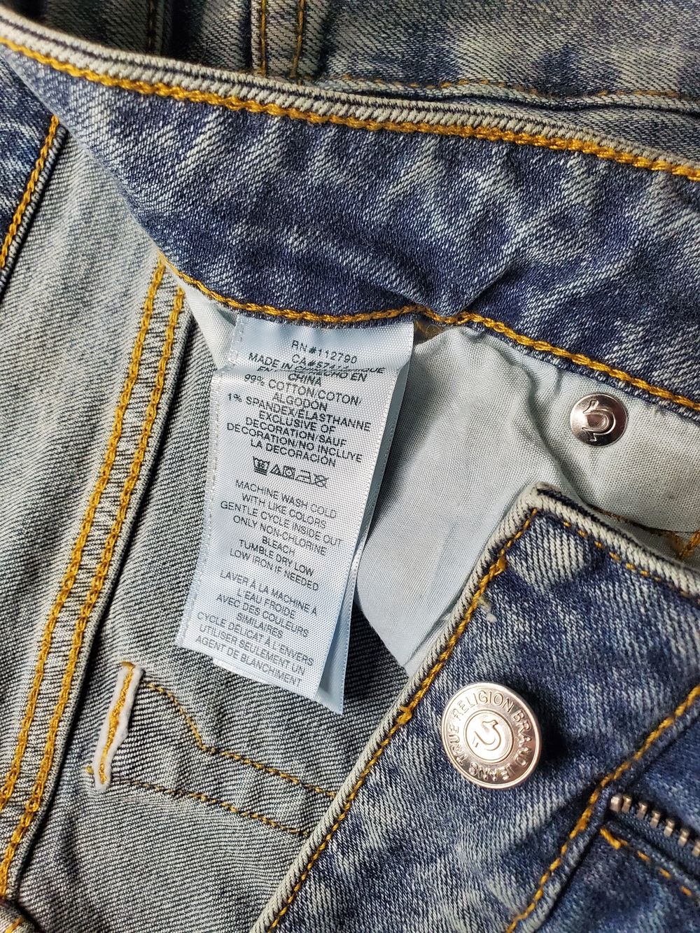 True Religion Women's Light Blue Flared Jeans 34 Waist - Picture 5 of 6
